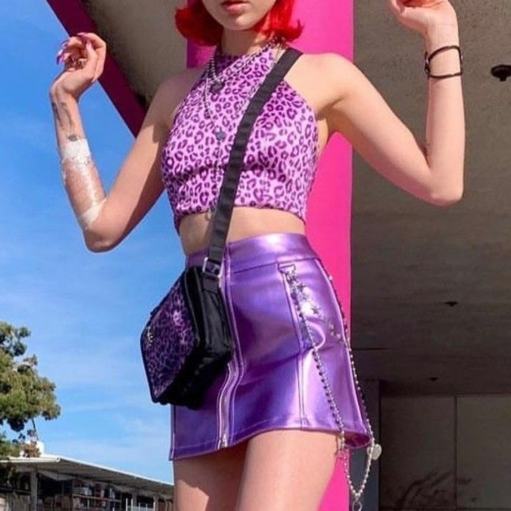 HP🎉 Dolls Kill Horoscopez Dream Sign Mini Skirt - Picture 10 of 11
